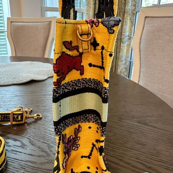 Christian Dior Zodiac Pixel Embroidery Mini Vertical Book Tote - Picture 6 of 9